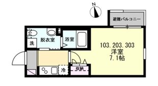 ベイルーム横須賀衣笠フロントの物件間取画像